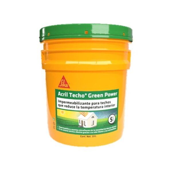 ACRIL TECHO GREEN POWER BLANCO CUBETA 5 AÑOS 19 L ACRIL TECHO GREEN POWER BLANCO CUBETA 5 AÑOS 19 L