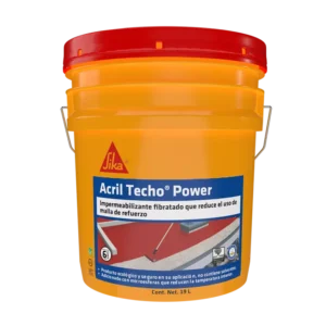 ACRIL TECHO POWER 6 AÑOS ROJO CUBETA 19 L