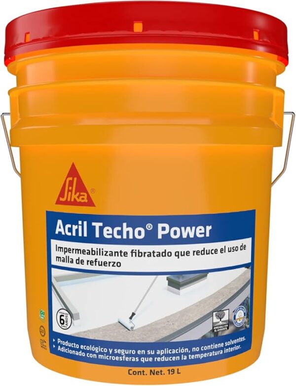 ACRIL TECHO POWER 8 AÑOS BLANCO CUBETA 19 L