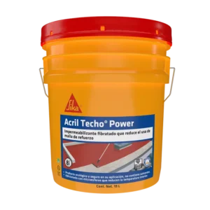 ACRIL TECHO POWER 8 AÑOS ROJO CUBETA 19 L