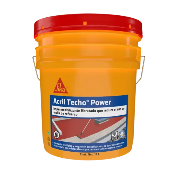 ACRIL TECHO POWER 8 AÑOS ROJO CUBETA 19 L ACRIL TECHO POWER 8 AÑOS ROJO CUBETA 19 L