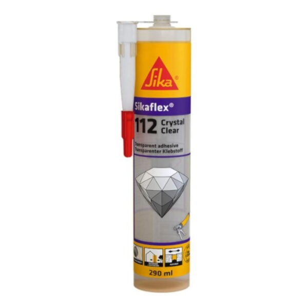 SIKAFLEX-112 CRYSTAL CLEAR TRANSPARENTE CARTUCHO 290ML SIKAFLEX-112 CRYSTAL CLEAR TRANSPARENTE CARTUCHO 290ML