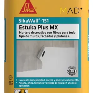 SIKAWALL-151 ESTUKA PLUS MX BLANCO SACO 20 KG