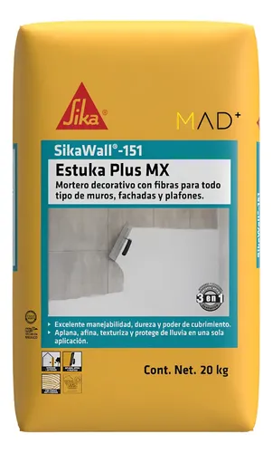 SIKAWALL-151 ESTUKA PLUS MX BLANCO SACO 20 KG SIKAWALL-151 ESTUKA PLUS MX BLANCO SACO 20 KG