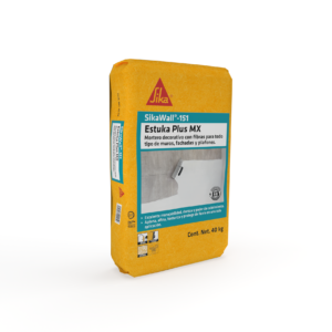 SIKAWALL-151 ESTUKA PLUS MX BLANCO SACO 40 KG